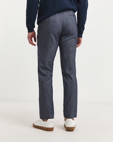 Seb Blue Check Suit Trouser
