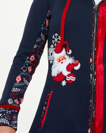 Joe Browns Novelty Zip Christmas Sweat