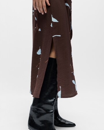 OBJECT V-Neck Midi Dress