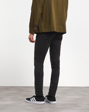 Black Wash Skinny Fit Stretch Jeans