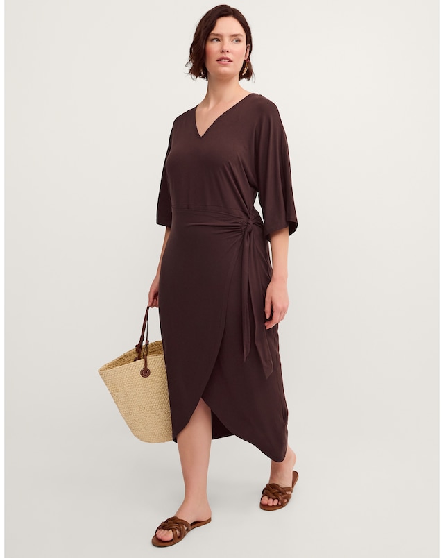 Callie Thorpe x Monsoon Midi Wrap Dress