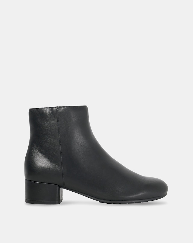 Dune Pippie Low Heel Leather Boots Standard Fit