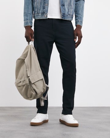 Slim Fit Stretch Gabardine Jean Navy