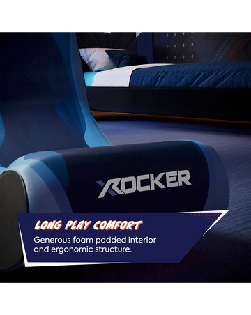 X Rocker Video Rocker Gaming Chair for Kids - Lava Blue