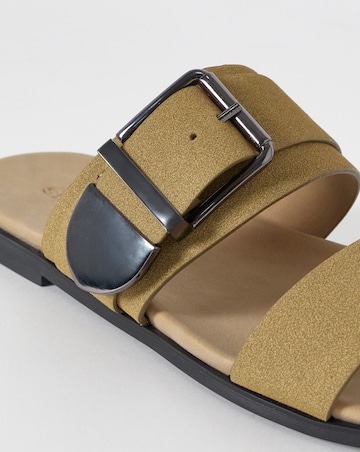 Natasha Buckle Detail Sandals - Extra Wide Fit (EEE)