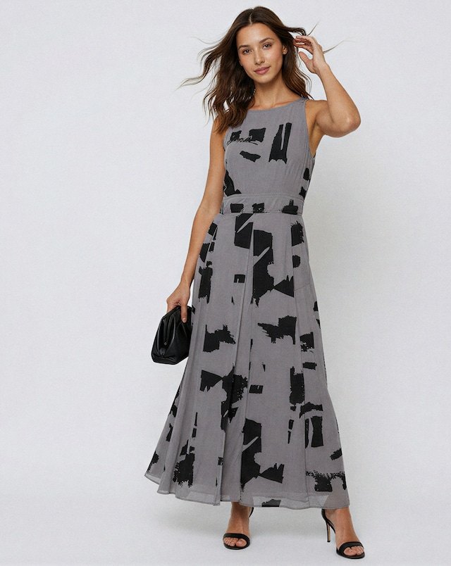 Religion Tory Abstract Maxi Dress