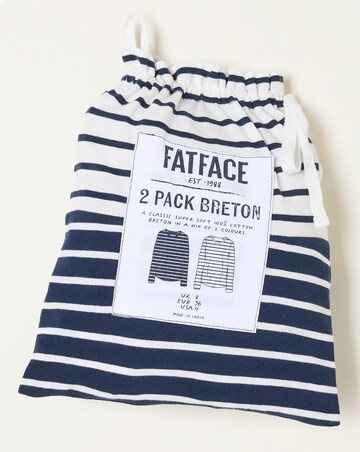 FatFace 2 Pack Breton T-Shirt