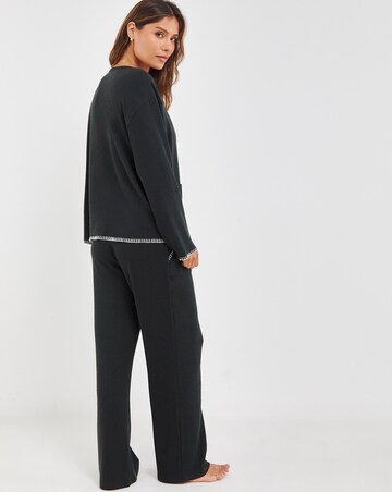 Figleaves Supersoft Blanket Stitch Lounge Set