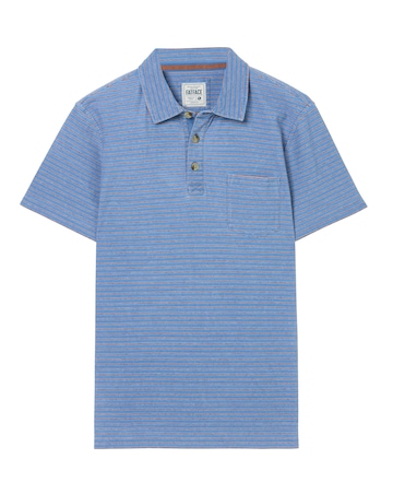 Fatface Indigo Perranporth Polo - Indigo Blue