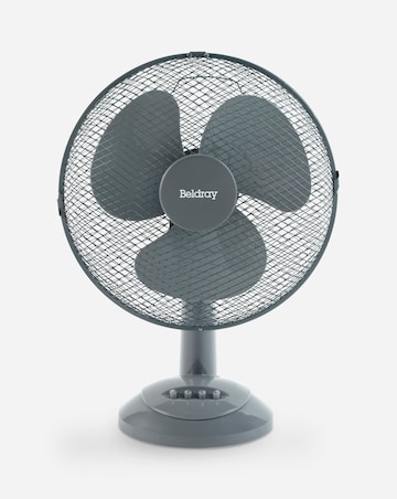 Beldray Grey 12 Inch Oscillating Desk Fan