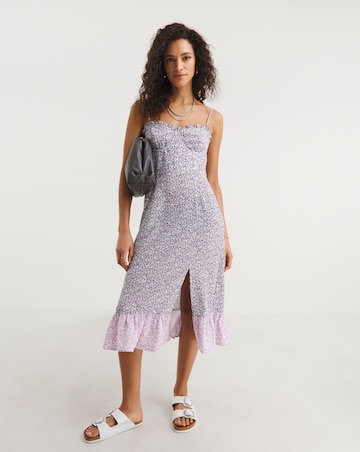 French Connection Enora Breya Sweetheart Ruffle Midaxi Dress