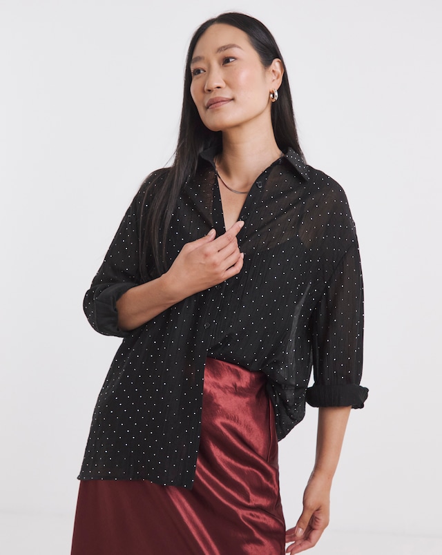 Metallic Spot Shirt