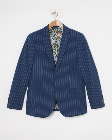 Joe Browns Striped Cotton Linen Suit Jacket