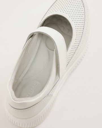 Rochelle Leather Bar Trainers - Wide Fit (E)