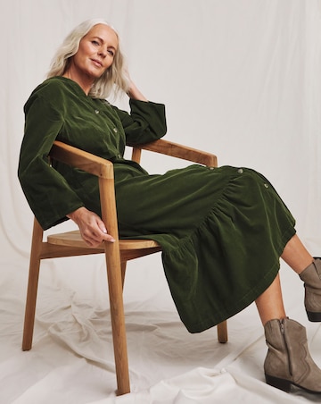 Julipa Pure Cotton Cord Midi Dress