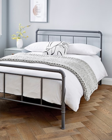 Bowen Metal Bed Frame with 3 Layer Memory Foam Hybrid Mattress