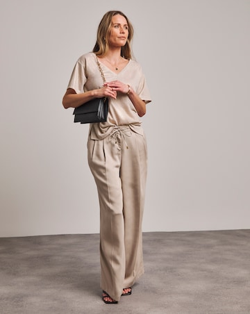 Anthology V Neck Foiled Short Sleeve T-shirt