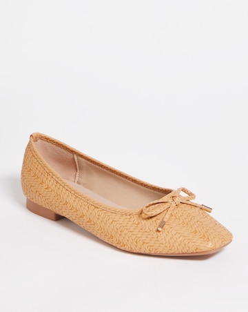 Square Toe Ballerina Wide E Fit