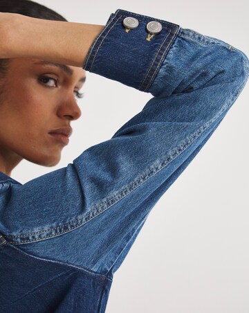 Whistles Elliot Patchwork Denim Boilersuit