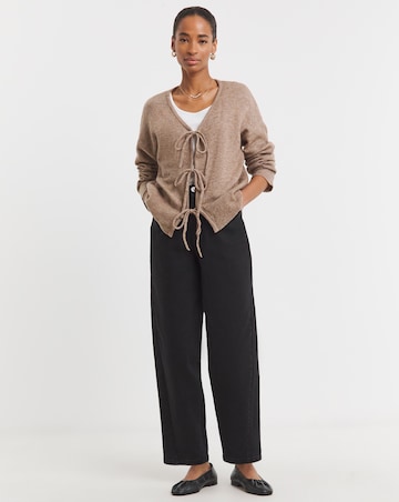 Mocha Tie Front Cardigan