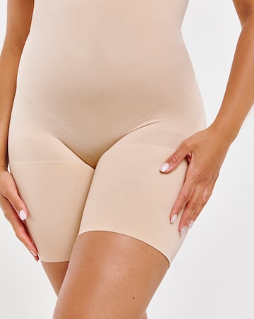 Spanx Everyday Seamless Medium Control Open Bust Bodysuit Soft Nude