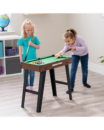 4 in 1 Stand Up Games Table - Dark Brown