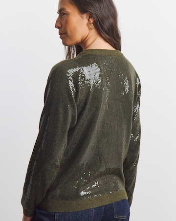 Joanan Hope Sequin Knit Cardigan