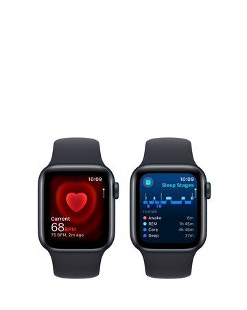 Apple Watch SE GPS 40mm Midnight Aluminium Case with Midnight Sport Band - M/L