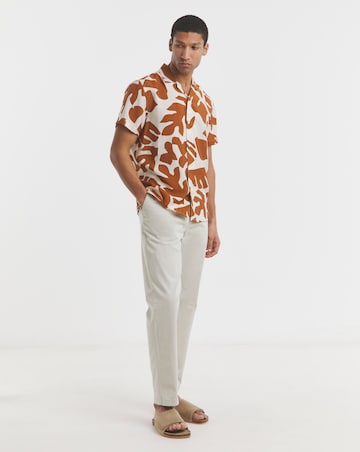 Leaf Crinkle Revere Collar Shirt