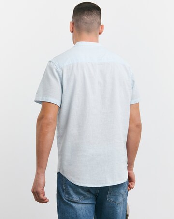 Short Sleeve Grandad Linen Shirt