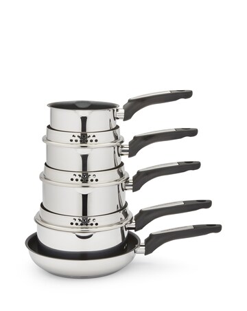 Morphy Richards Stainless Steel 5 Piece Pan Set