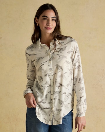 Joules Elvina Bird Print Shirt