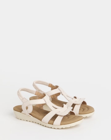 Larisa Twist Detail Comfort Sandals - Extra Wide Fit (EEE)
