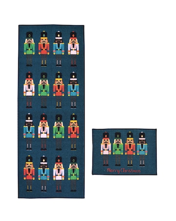 Nutcracker Runner and Doormat Set