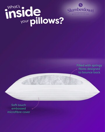 Slumberdown Comfy Home Medium Support Pillow - 2 Pack