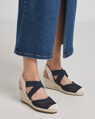 Appleton Wedged Closed Toe Espadrilles - Extra Wide Fit (EEE)