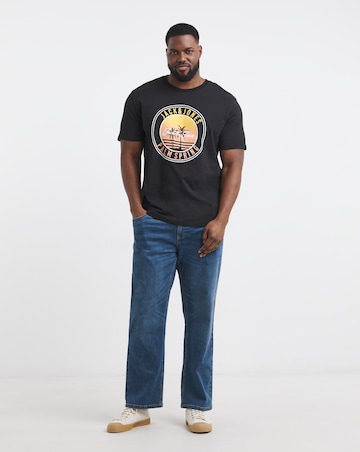 Jack & Jones Palm Graphic T-Shirt - Black