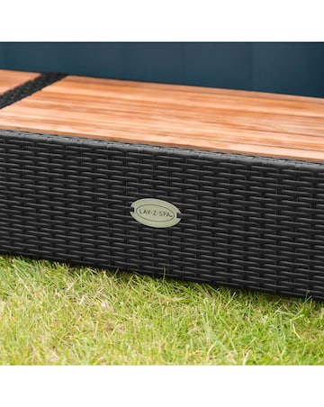 Lay-Z-Spa 188cm Square Rattan Hot Tub Surround