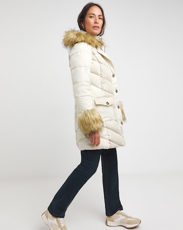 Joe Browns Fur Trim Puffer Coat