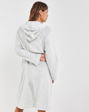Pretty Secrets Zip Through Fleece Dressing Gown
