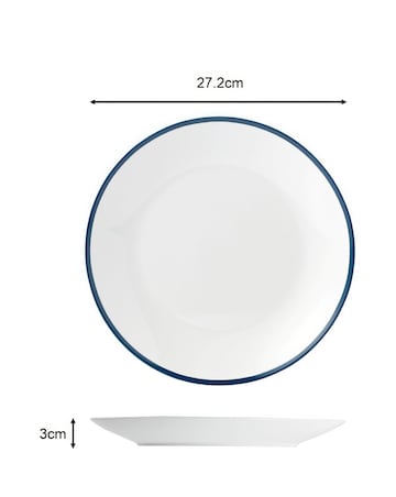 Waterside Blue Bistro 80 Piece Dinner Set