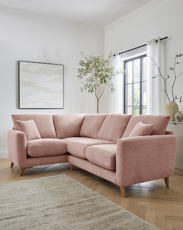 Beckett Chenille Left Hand Corner Sofa