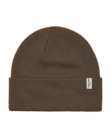 Jack & Jones Cooper Beanie & Glove Set With Gift Box - Brown