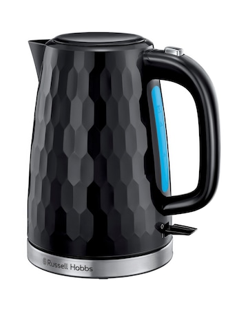 Russell Hobbs 26051 Textured Honeycomb Black Kettle