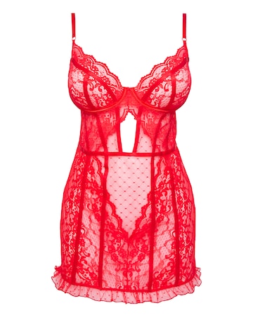 Ann Summers Sweetheart Babydoll Red