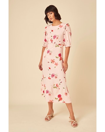Nobody's Child Felicia Midi Dress Malika Floral Pink