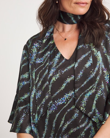 Joanna Hope Tie Neck Blouse