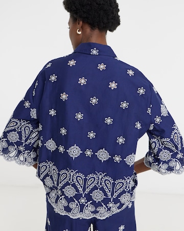 Embroidered Border Shirt