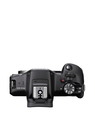 Canon EOS R100 APS-C Mirrorless Camera inc RF-S 18-45mm Lens - Black