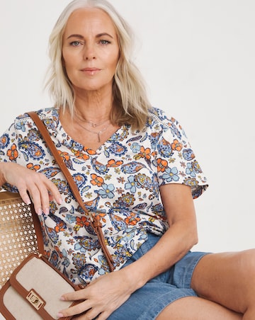 Julipa Pure Cotton V Neck T-Shirt